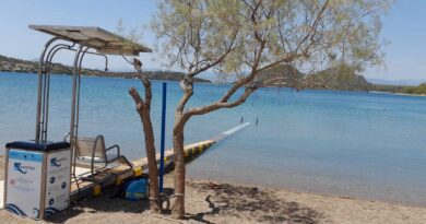 Πέντε προσβάσιμες παραλίες για ΑΜΕΑ στον Δήμο Λουτρακίου