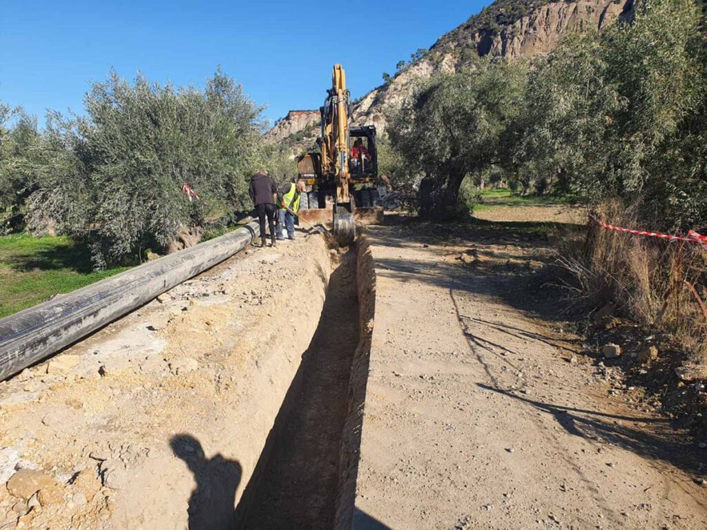 Κατασκευή αρδευτικού έργου στο Δυτικό Ξυλόκαστρο